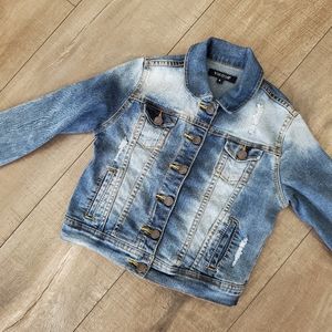 Vigoss Girls Denim Faded Jean Jacket Size 6